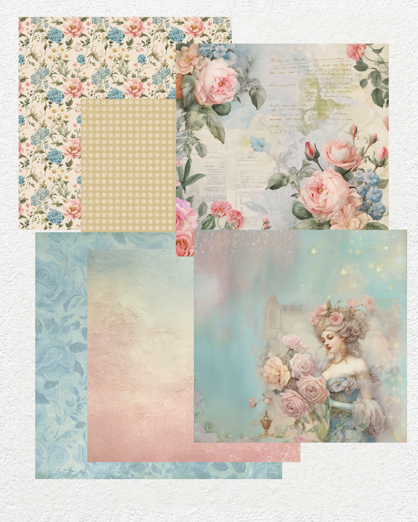 Digital Papers - Pastel Reverie