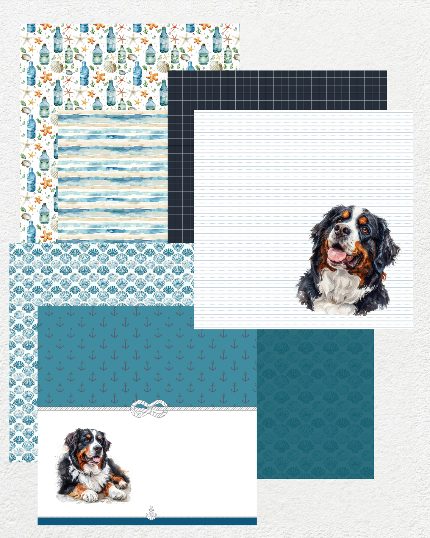 Seaside Strolls - Digital Paper Pack