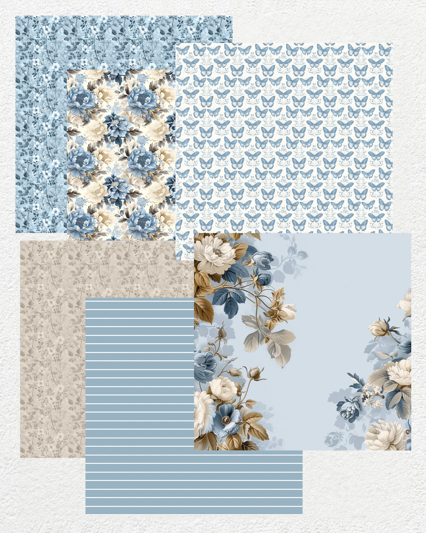 Blue Haven - Digital Paper Pack