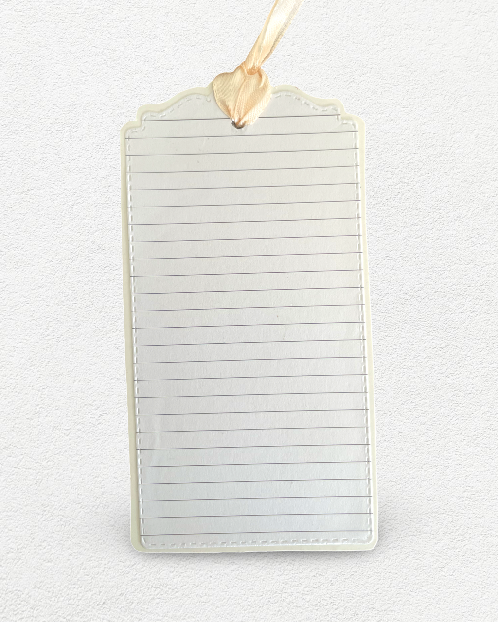 Christmas Gift Tag back lined