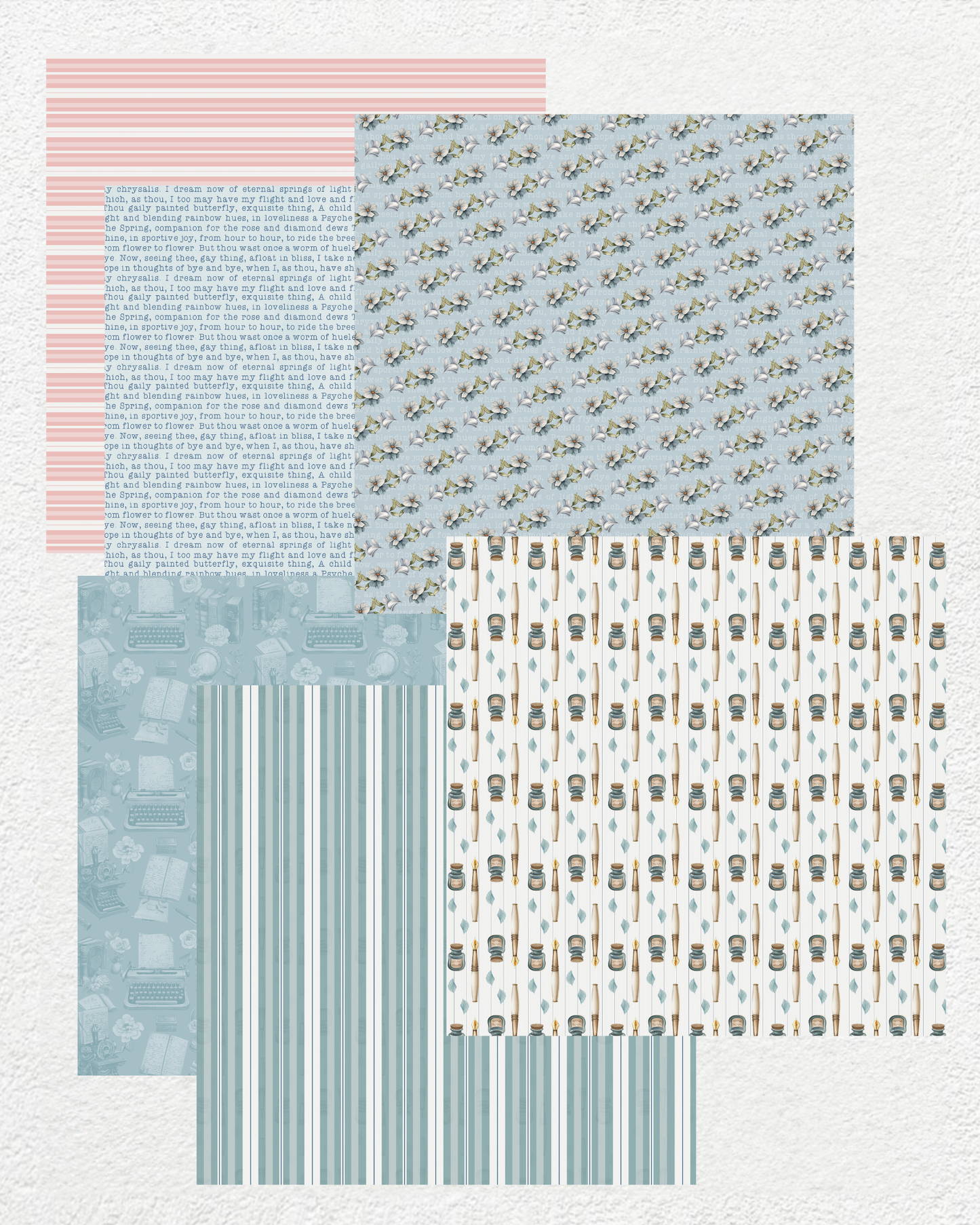 Digital Paper Pack - Heartfelt Notes