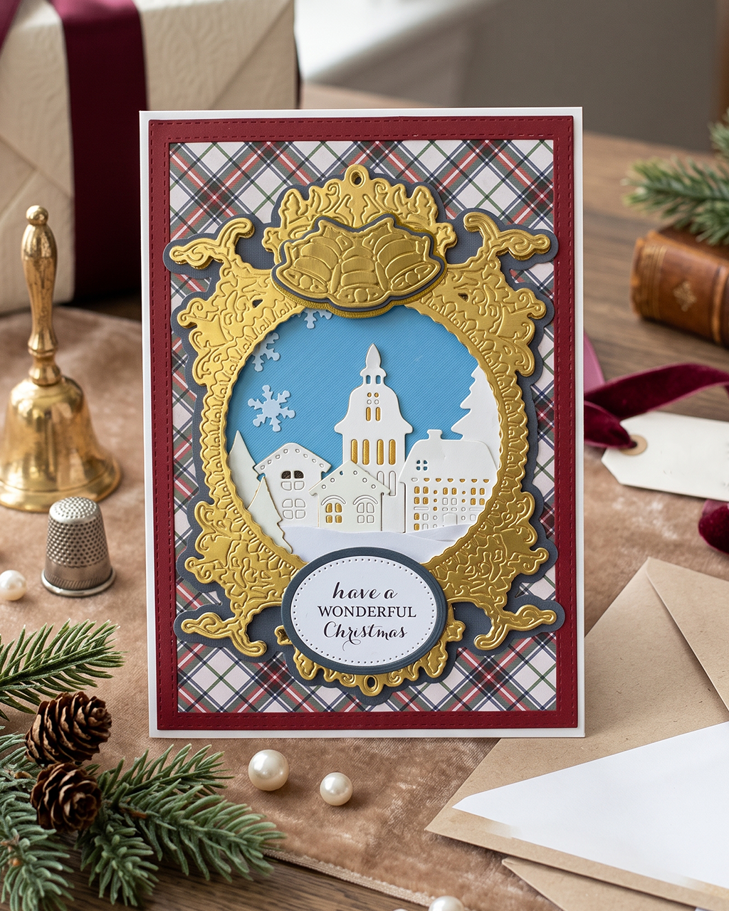 Luxury Christmas Card by Del Cards NZ