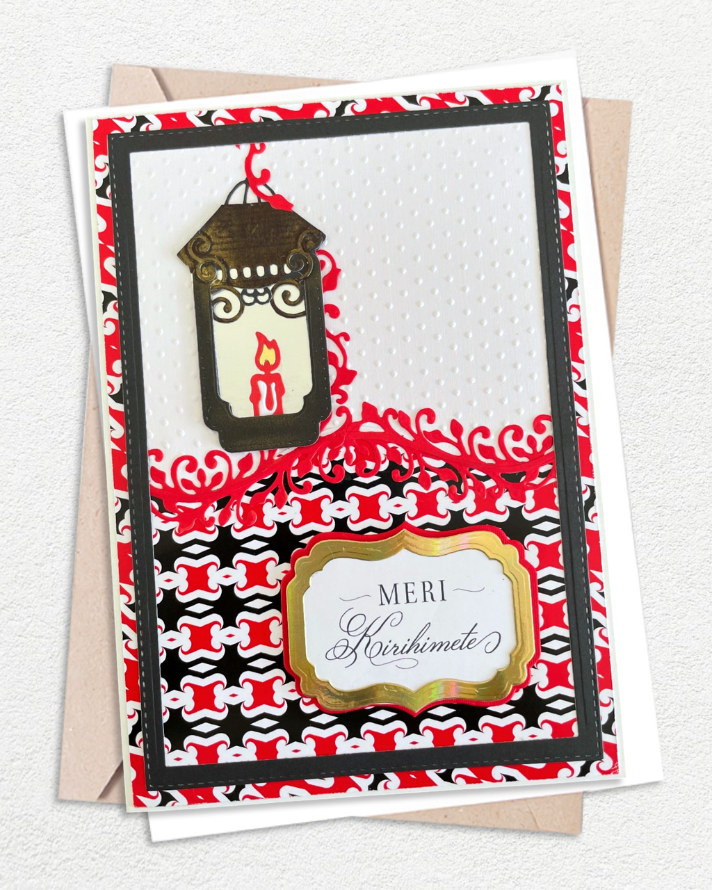 Luxury Māori Christmas Card NZ - Meri Kirihimete