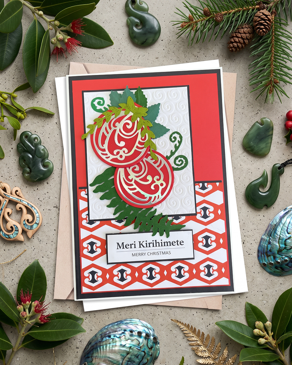 Maori Christmas Card for sale by Del Cards NZ