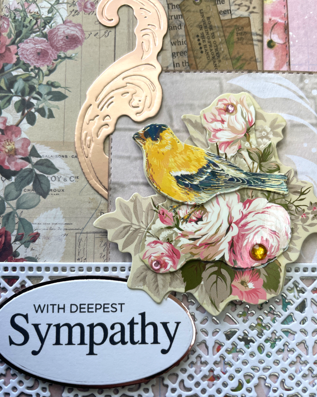Sympathy Greeting Card | With deepest Sympathy