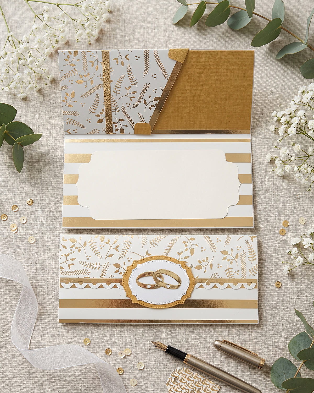 Money wallet for wedding gifts, made by Del Cards NZ