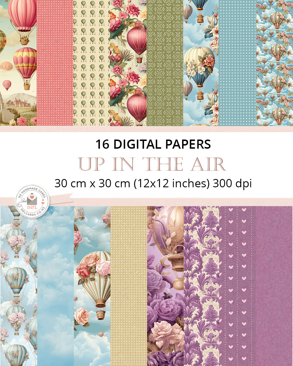 16 Digital Papers - Up in the Air