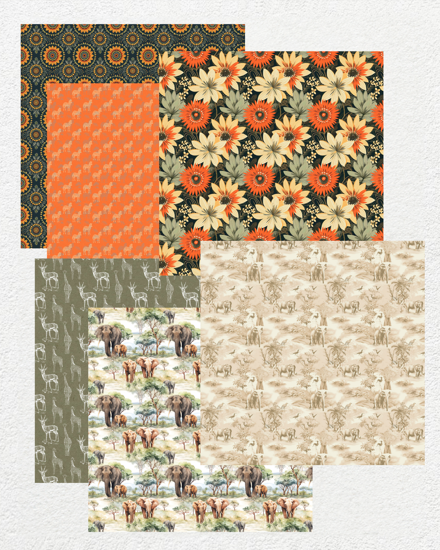 African Safari - Digital Paper Pack