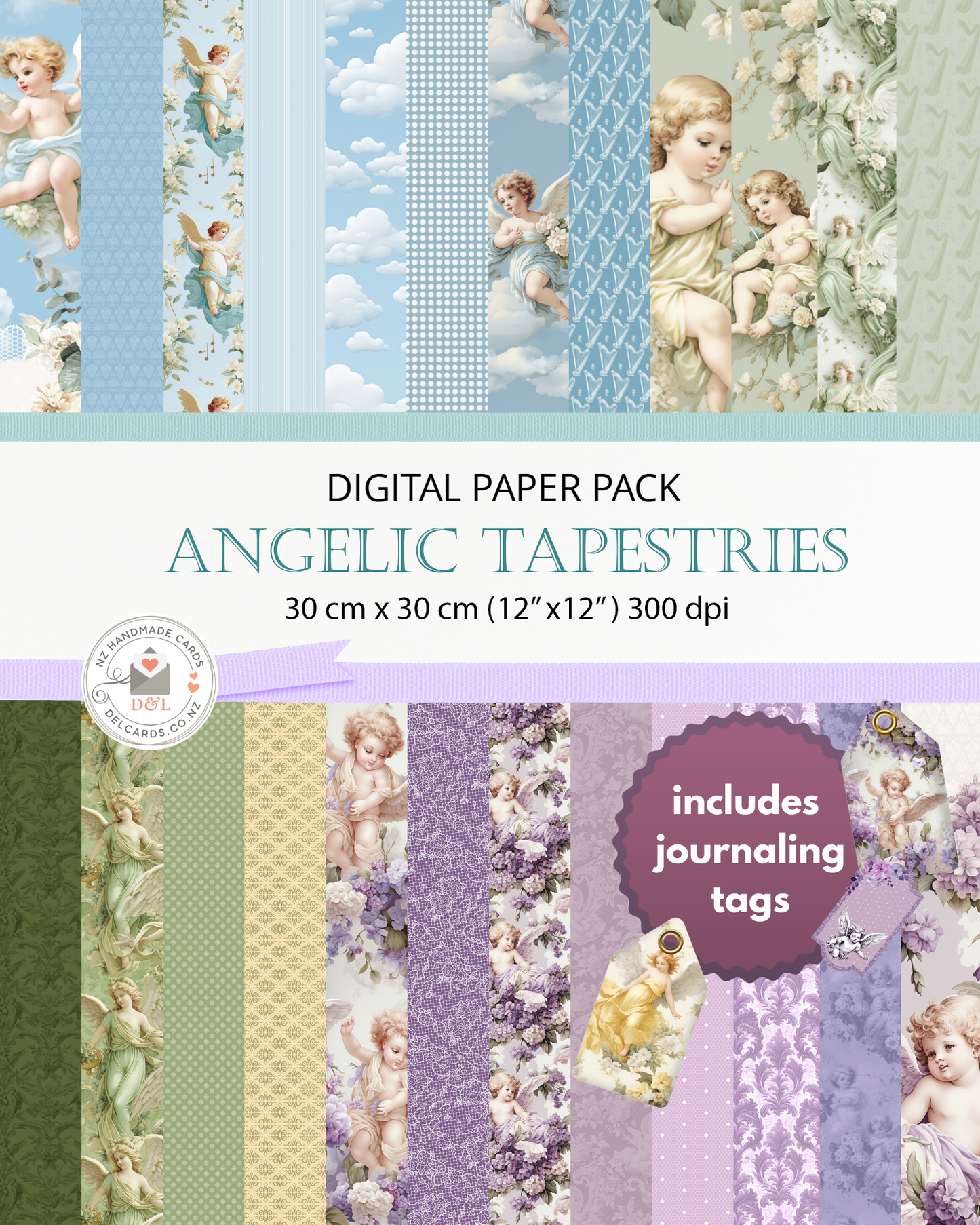 Angelic Tapestries - Digital Papers