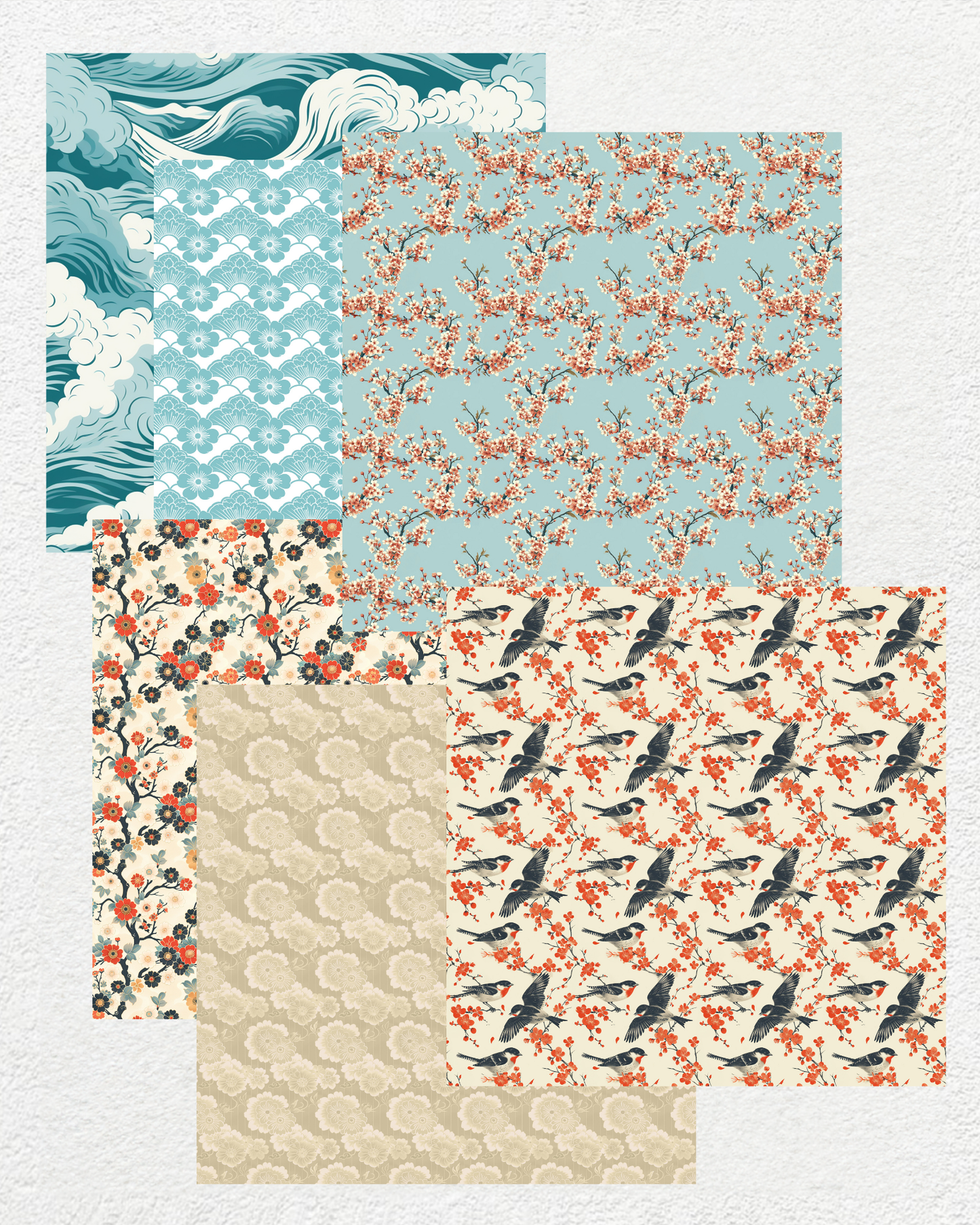 Japanese Tales - Digital Paper Pack