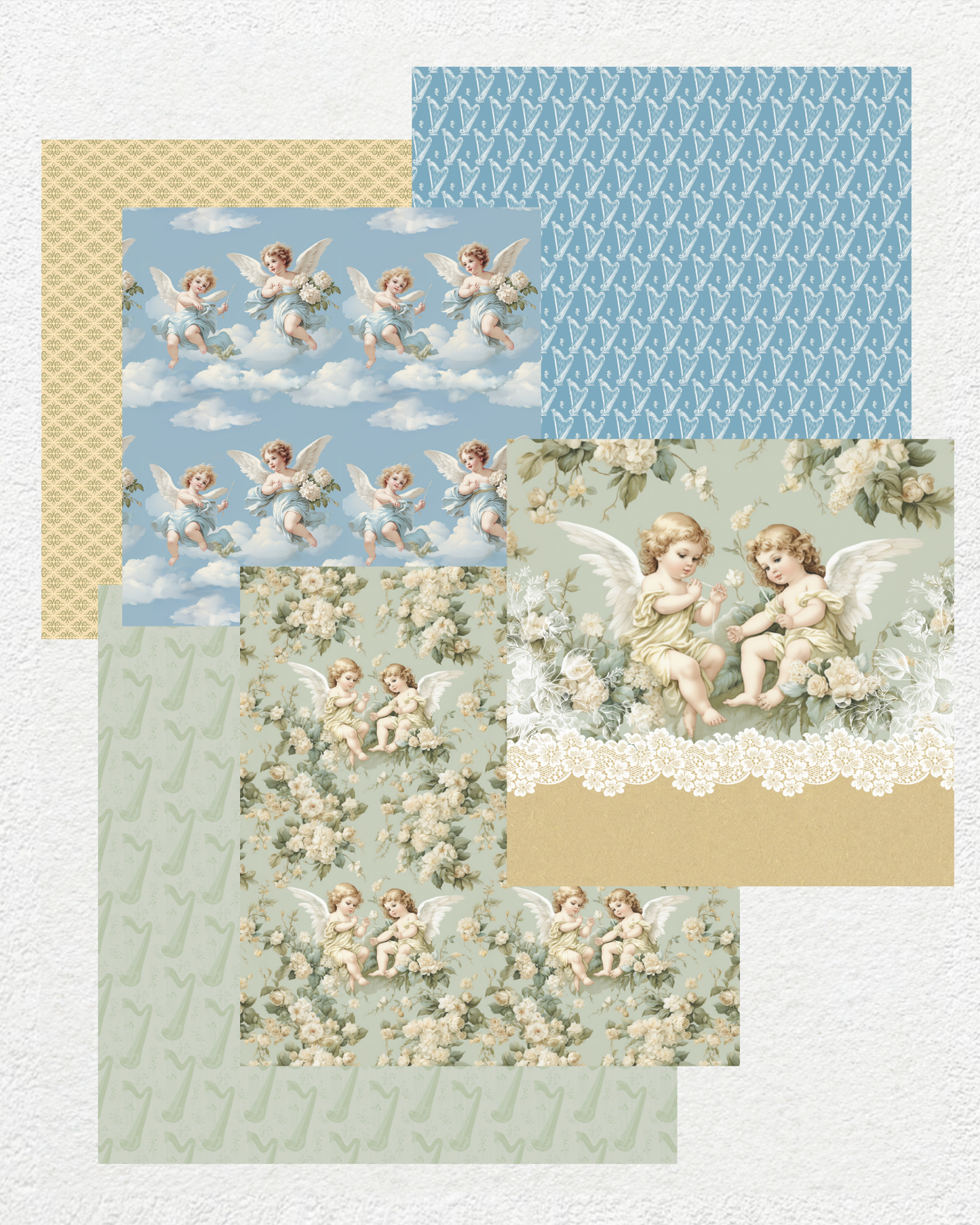 Angelic Tapestries - Digital Papers
