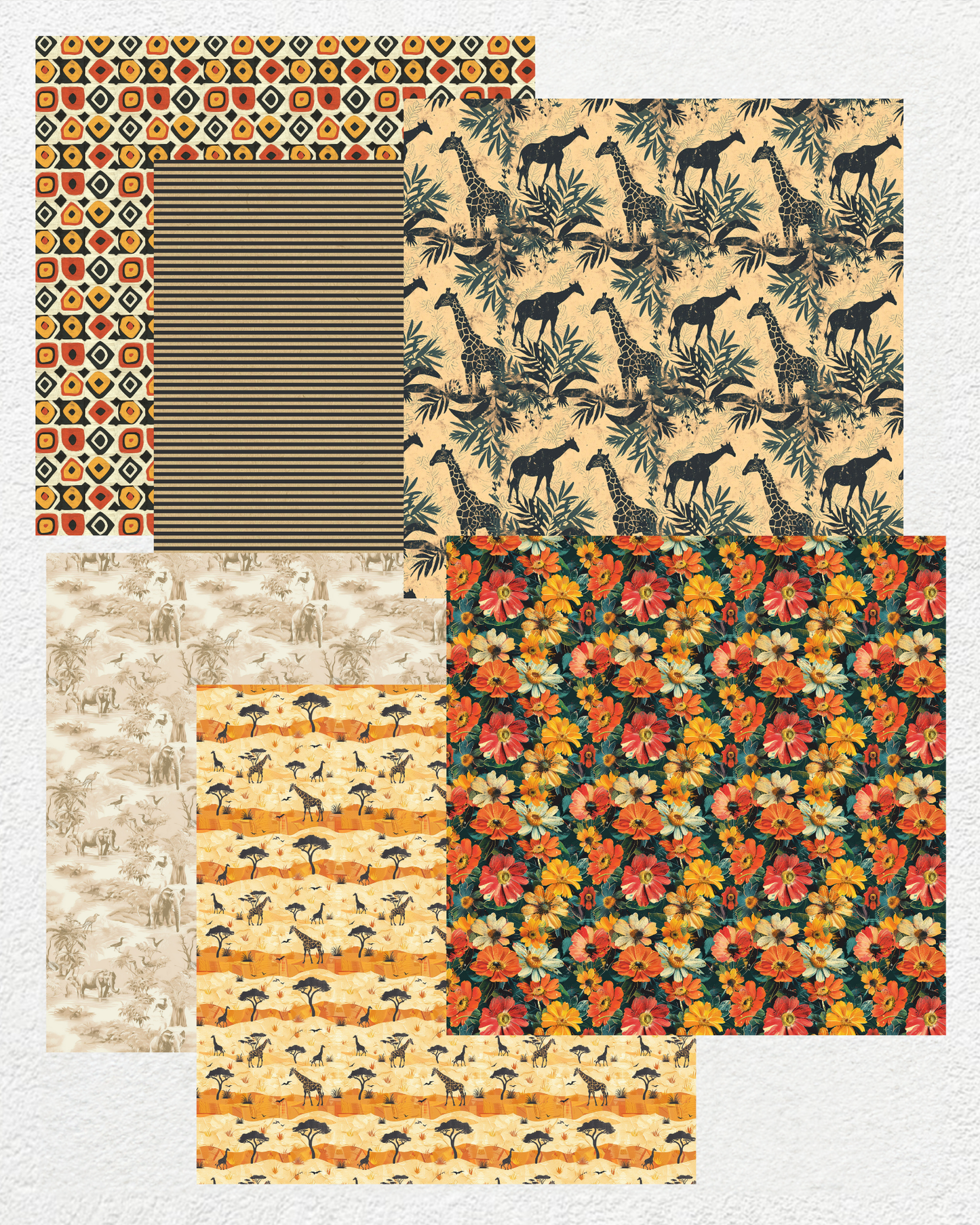African Safari - Digital Paper Pack
