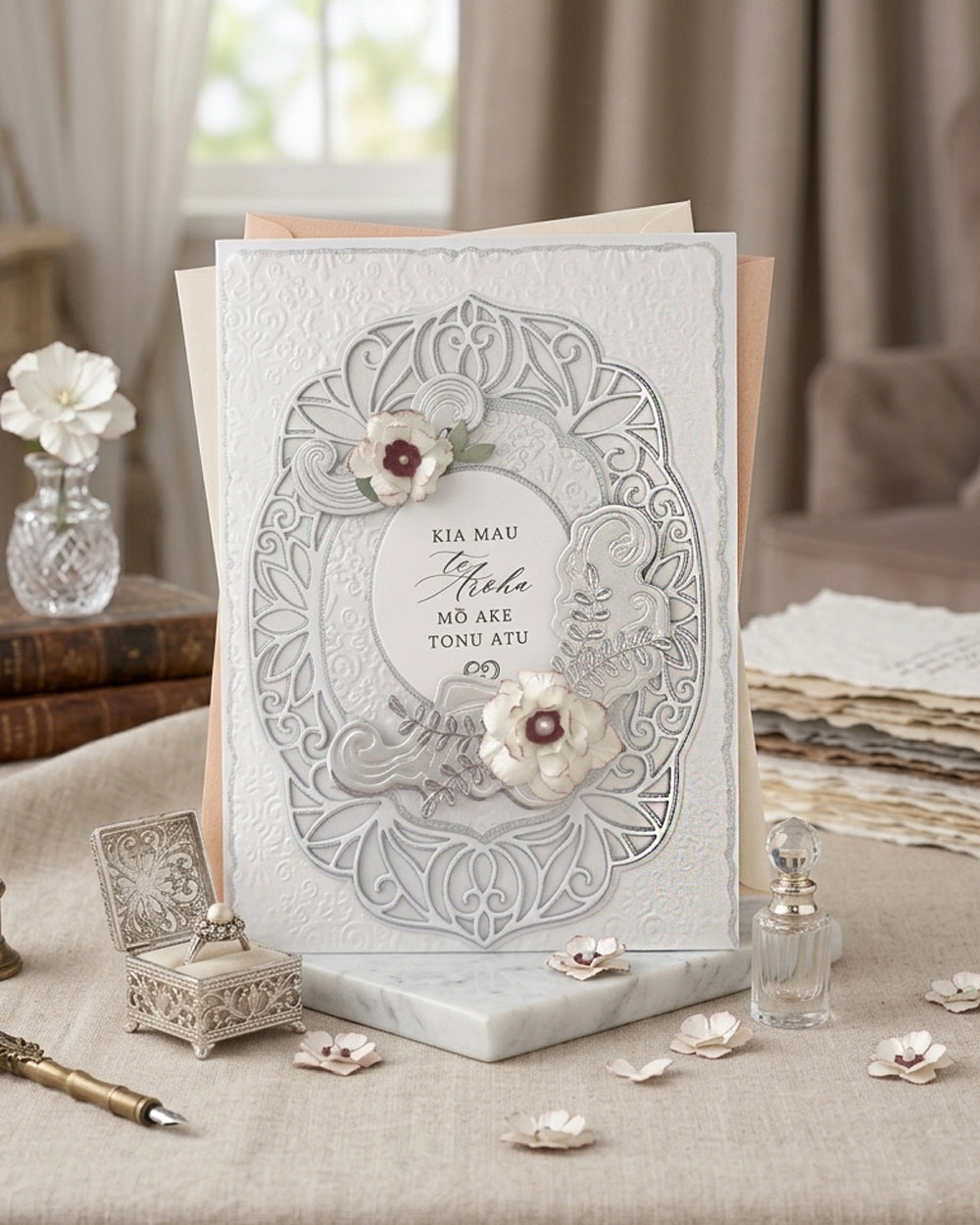 Maori Wedding Card for sale made by Del Cards NZ