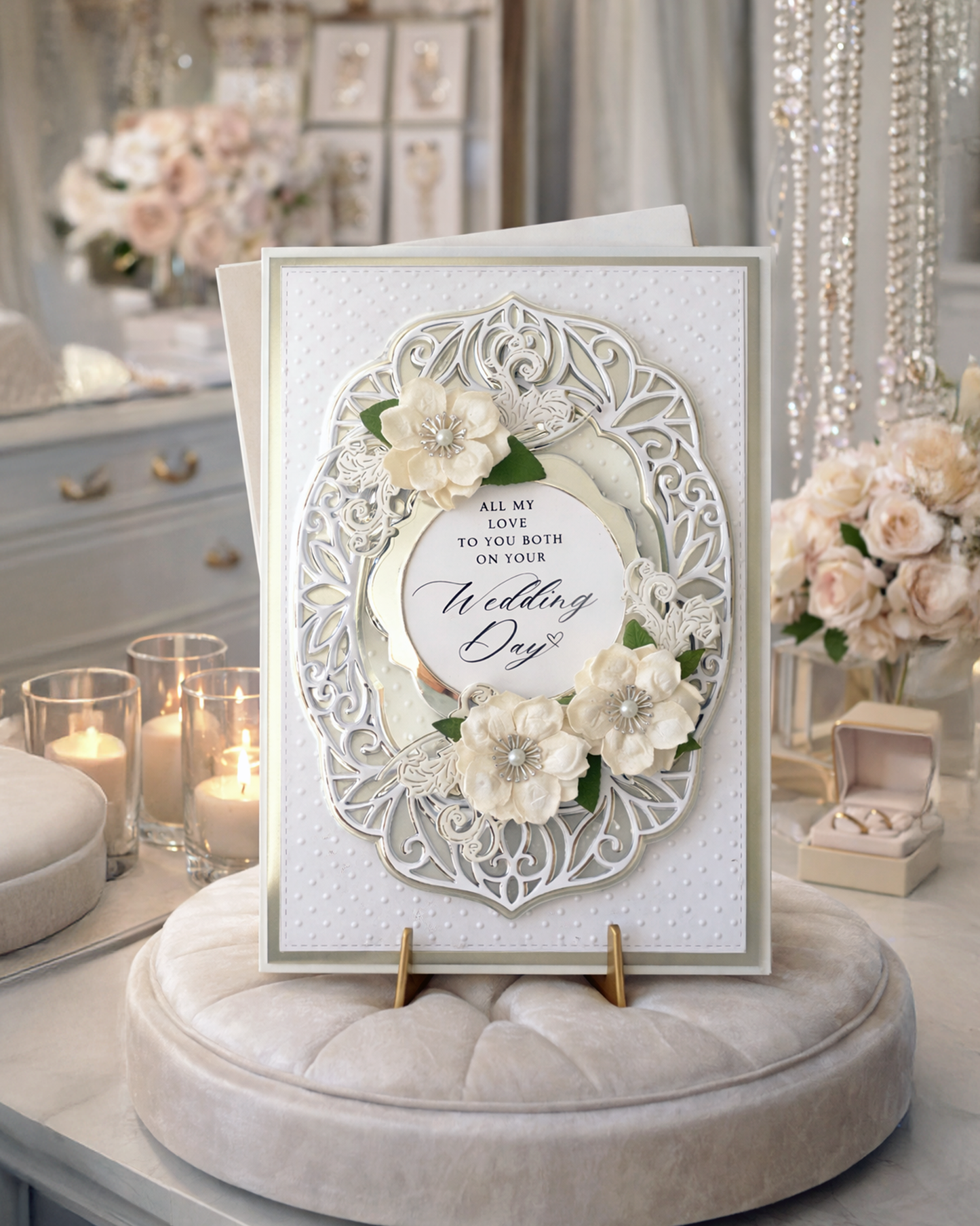 Luxury Wedding Card – All my love to you both