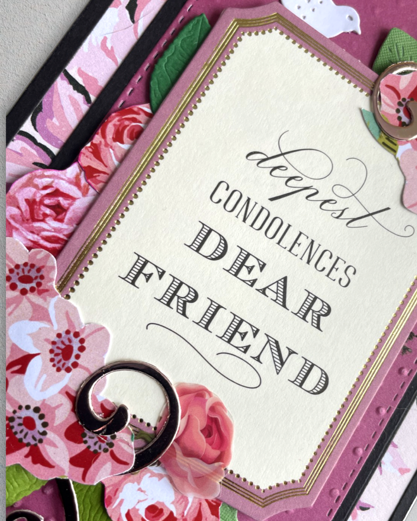 Sympathy Greeting Card | Deepest Condolences Dear Friend