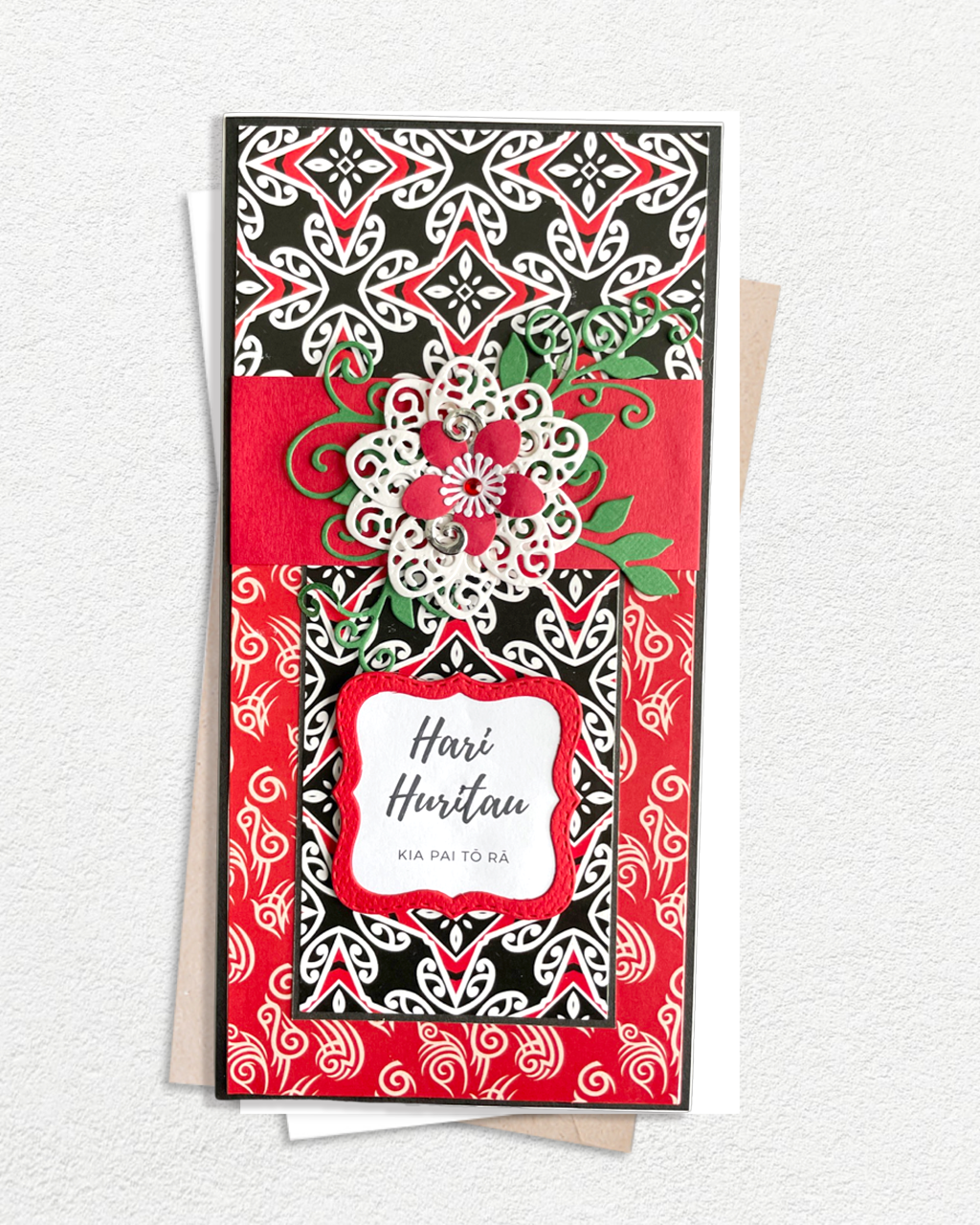 Māori birthday card, Hari Huritau