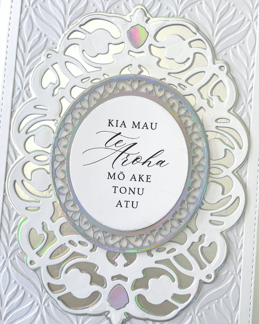 Luxury Handmade Māori Wedding Card – May your Love Last Forever