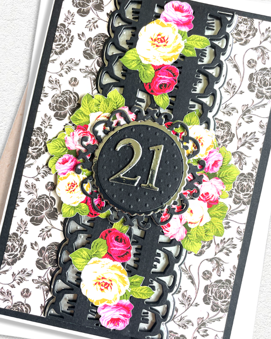 21st Birthday Greeting Card – Unique Handmade Card made in NZ