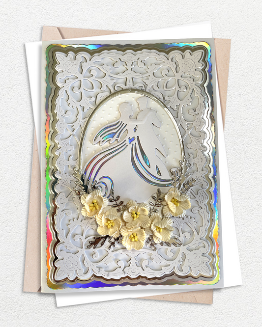 Luxury Wedding Card – Bride & Groom Dance | Del Cards NZ