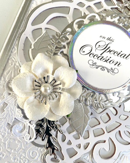 Luxury Handmade Card - On this very Special Occasion
