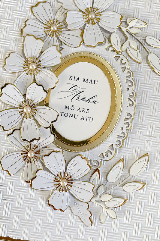 Luxury Handmade Māori Wedding Card – May your Love Last Forever