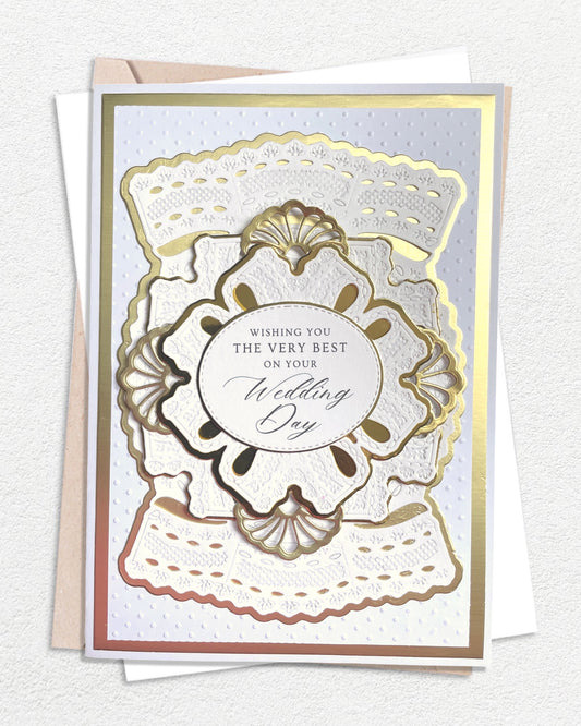 Luxury Wedding Card – Wishing you the Very Best on your Wedding Day