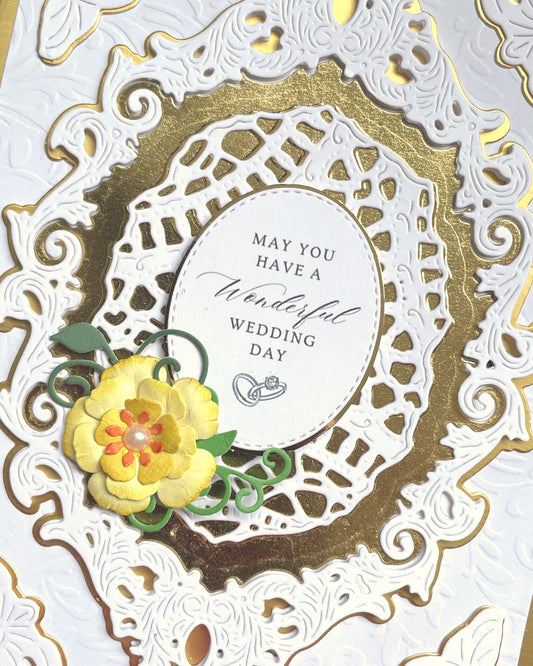 Luxury Wedding Card – May you have a wonderful Wedding Day