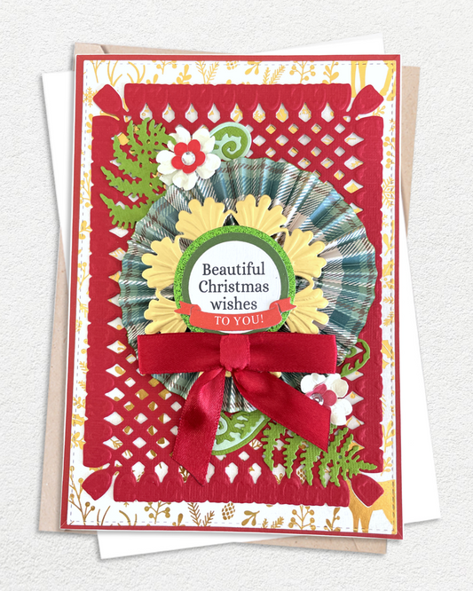 Luxury Handmade Christmas Card | Beautiful Christmas Wishes to you