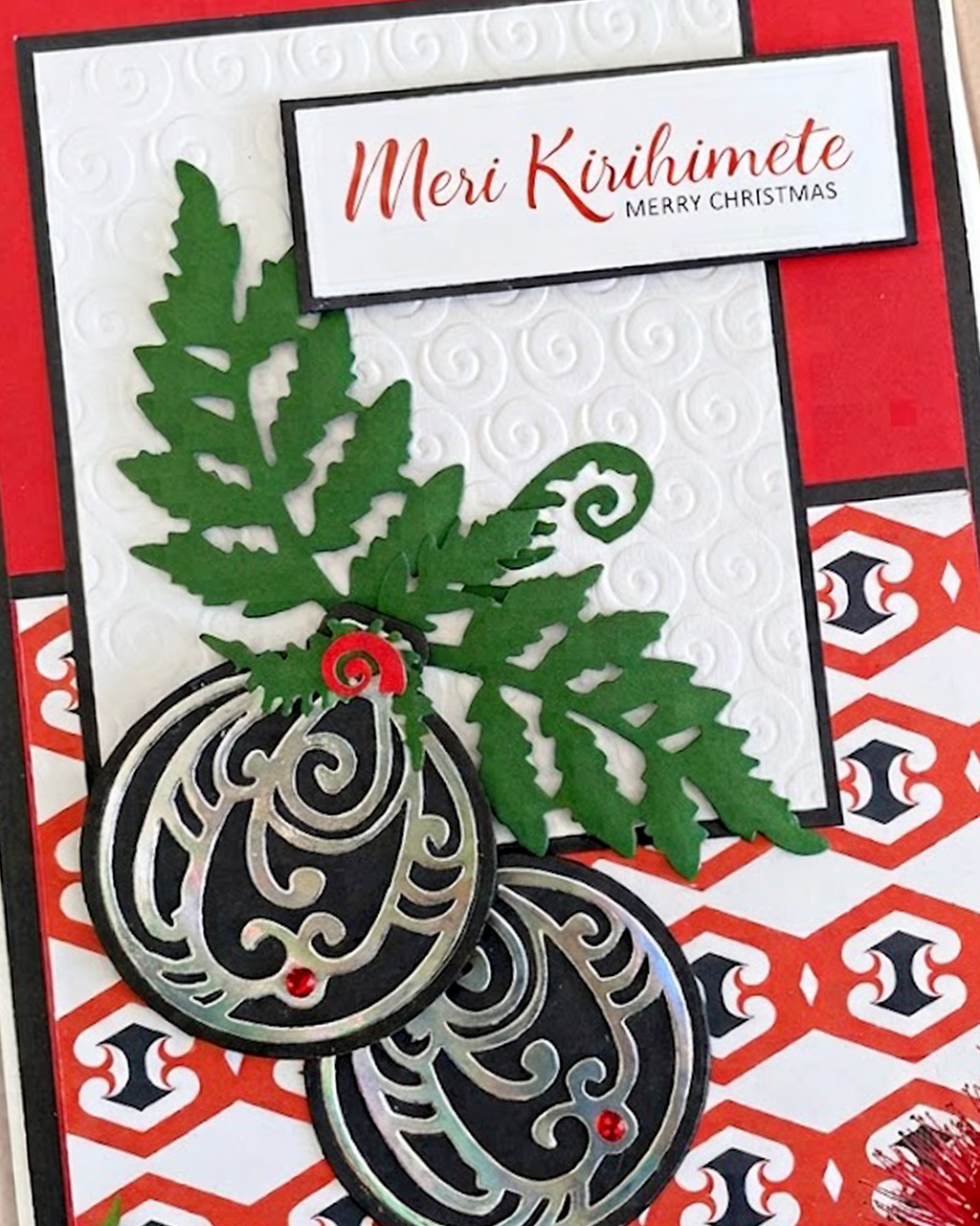 Maori Christmas Card NZ, by Del Cards 
