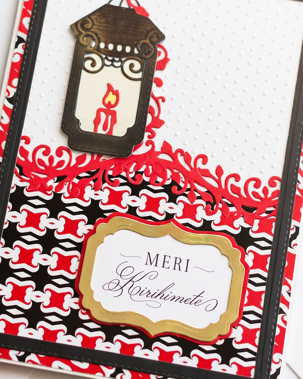 Maori Christmas Card Meri Kirihimete, by Del Cards NZ