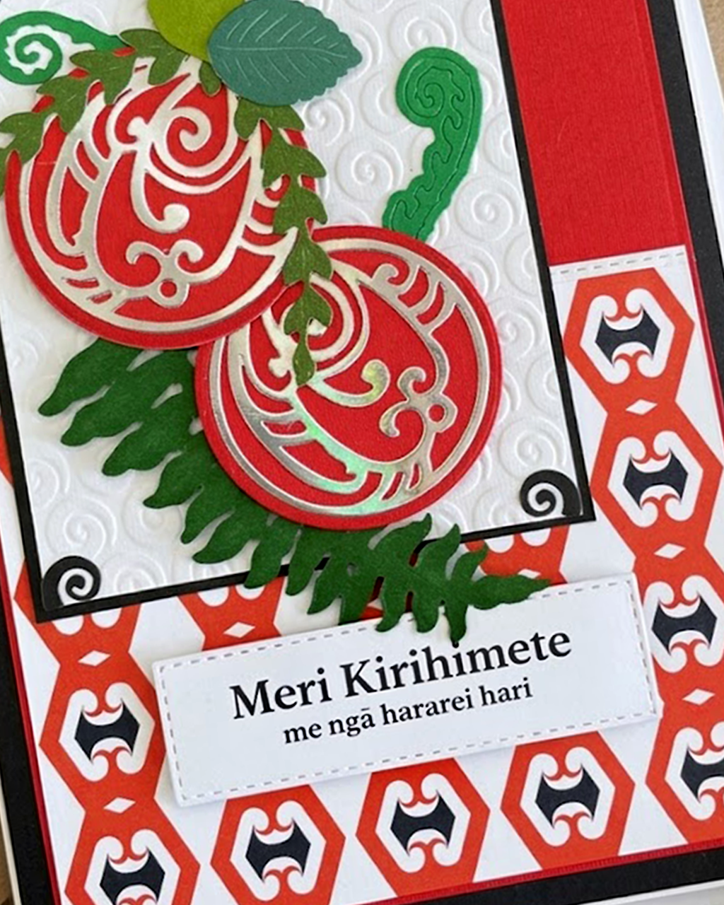 Maori Christmas Card by Del Cards NZ