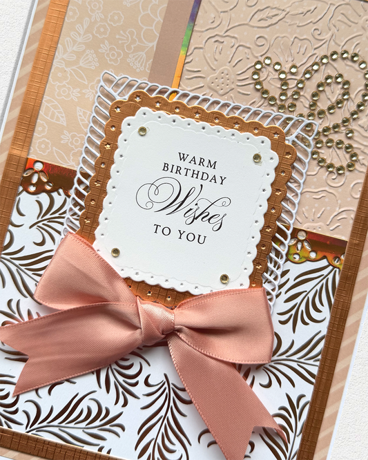 Luxury Birthday Card | Warm Birthday Wishes to You
