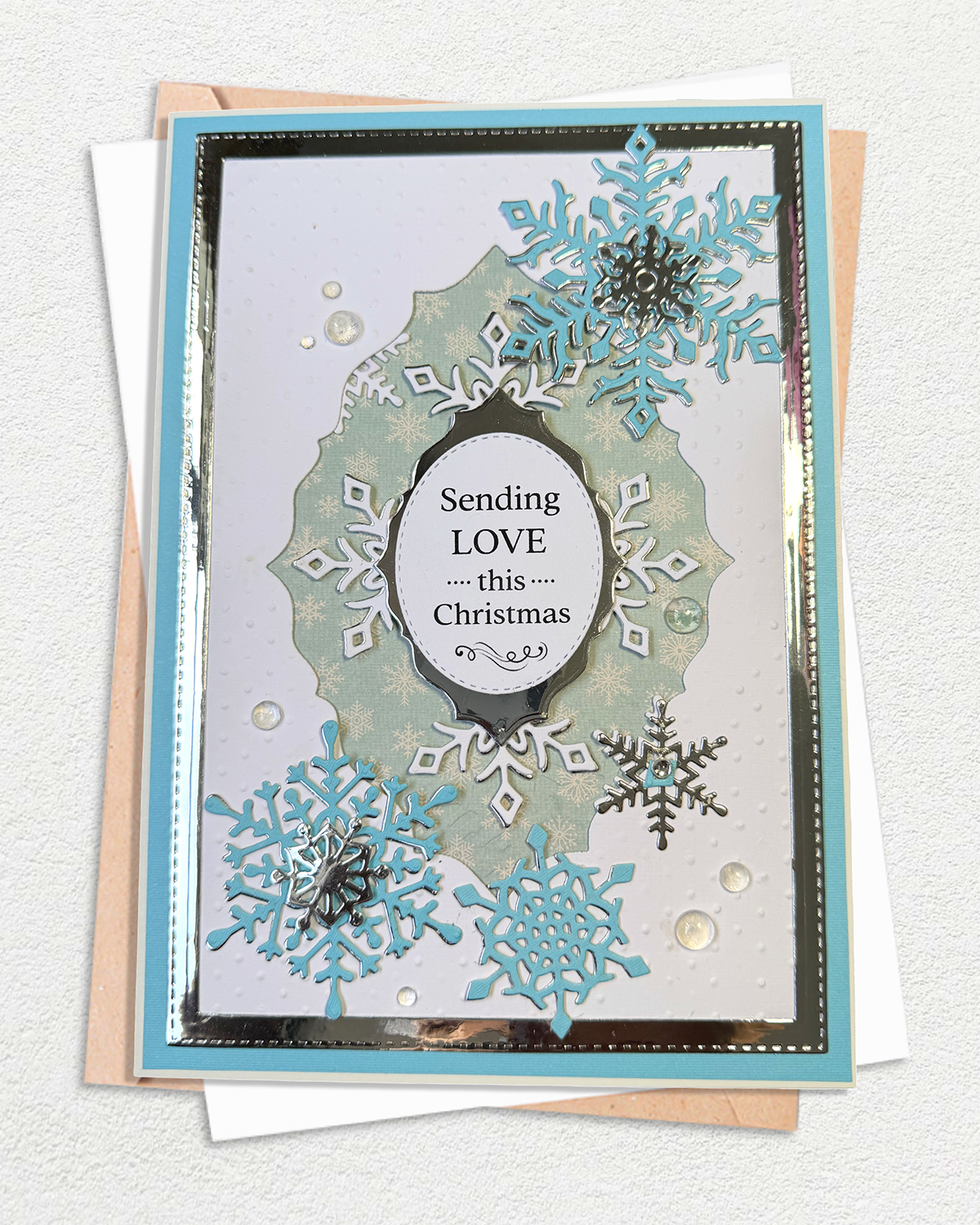 Winter Christmas card for sale by Del Cards NZ.