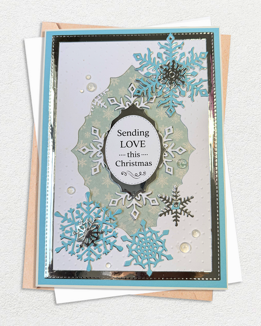 Winter Christmas card for sale by Del Cards NZ.