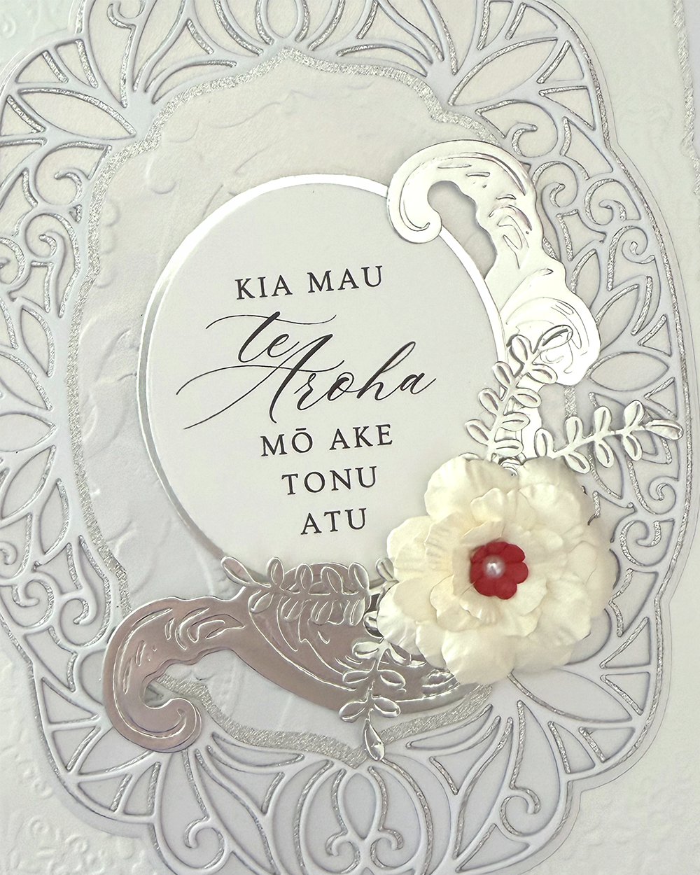 Maori wedding card made by Del Cards NZ