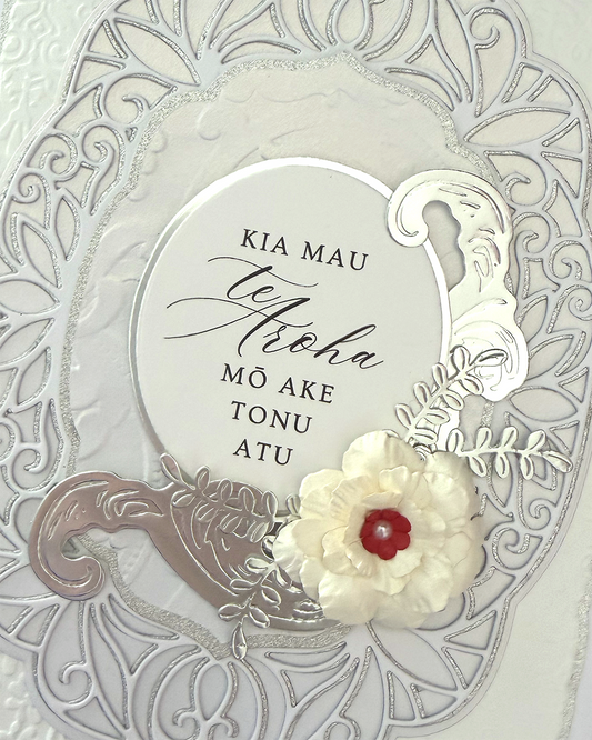Maori wedding card made by Del Cards NZ