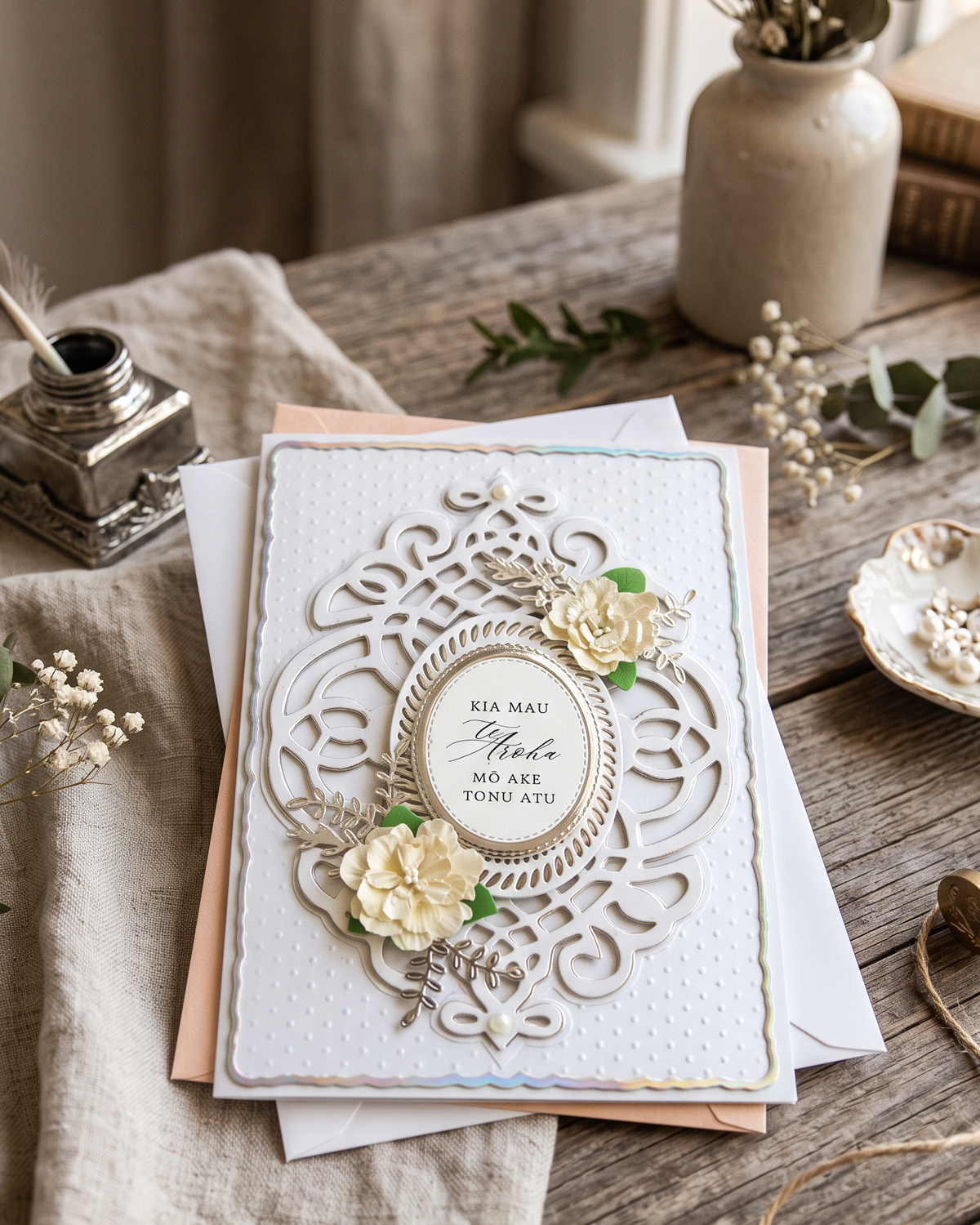 Maori Wedding Card by Del Cards NZ