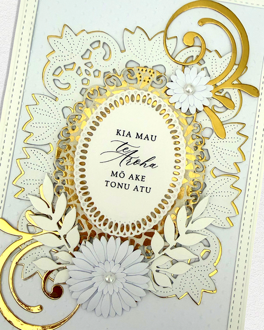 Luxury Handmade Māori Wedding Card | May your Love Last Forever