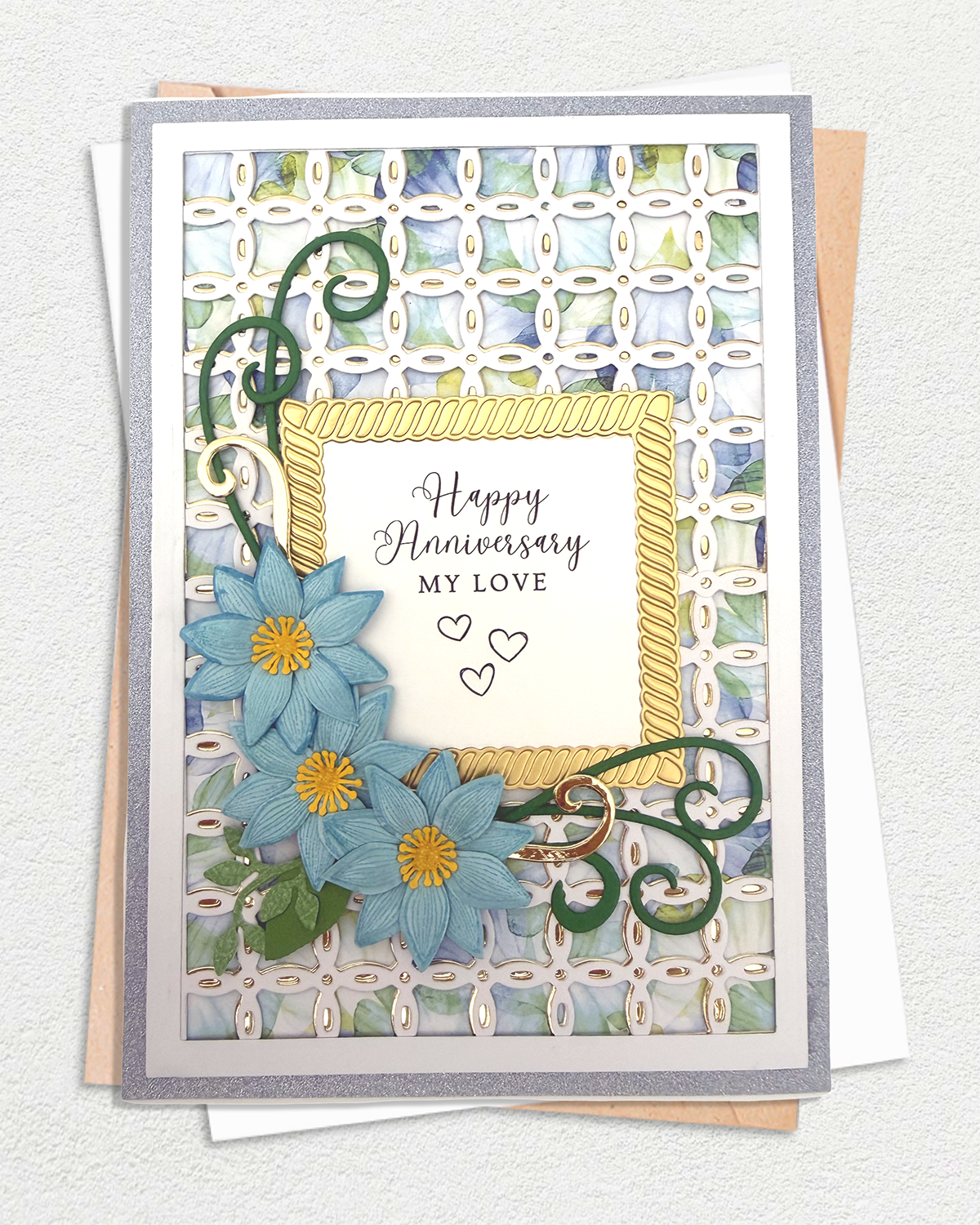 Anniversary card made in NZ