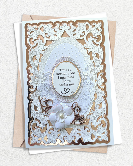 Māori Wedding Card, Congratulations and love to you both
