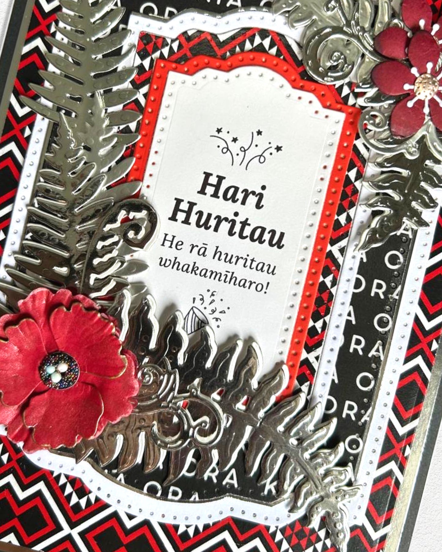 Maori Greeting Card Hari Huritau del cards nz