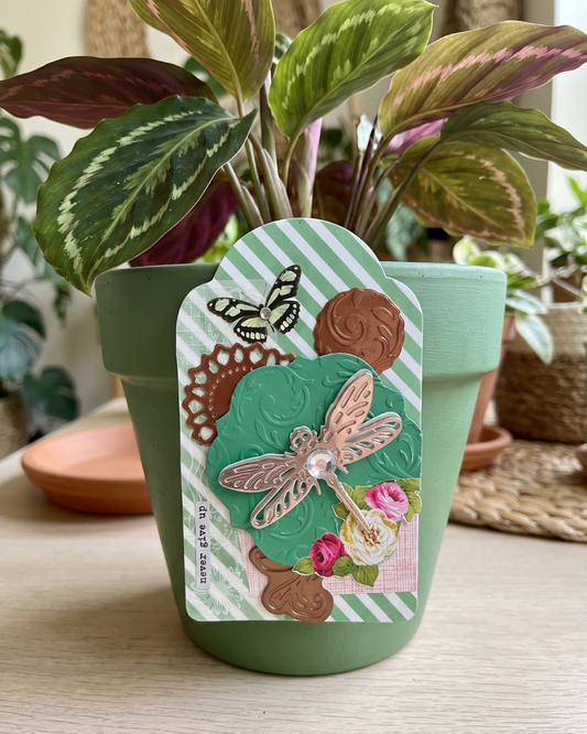 Handmade card made in NZ by Del