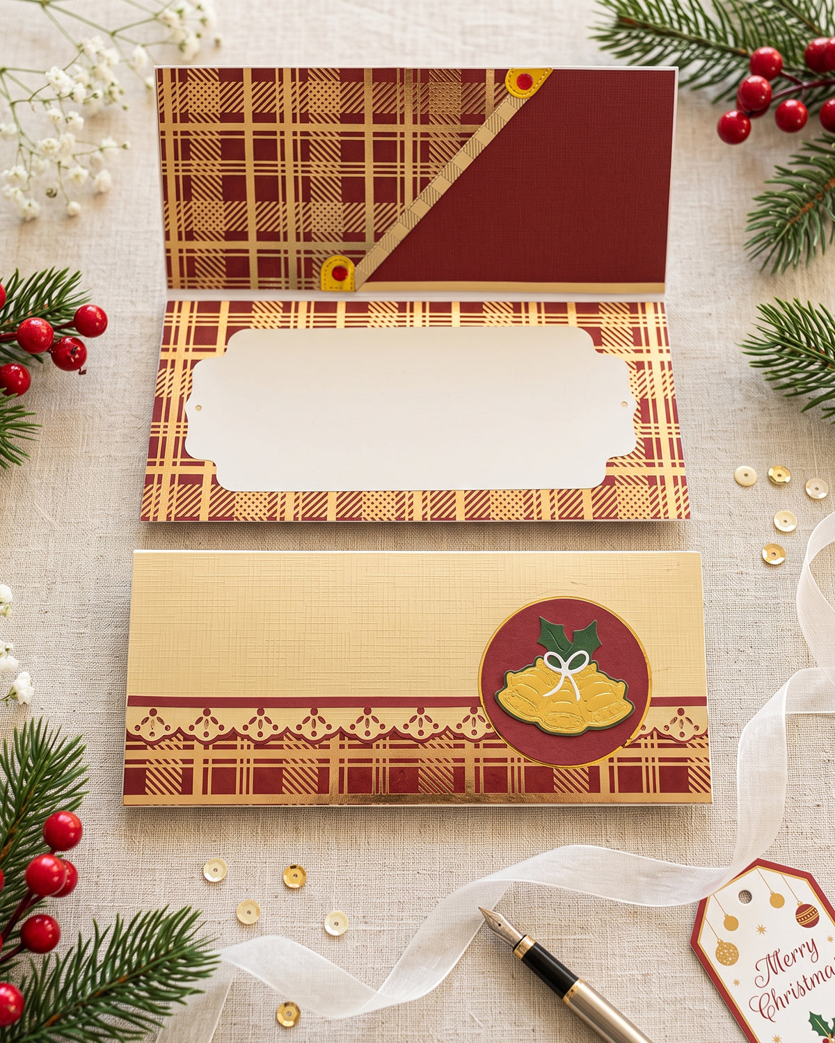Money wallet for Christmas made in NZ by Del Cards