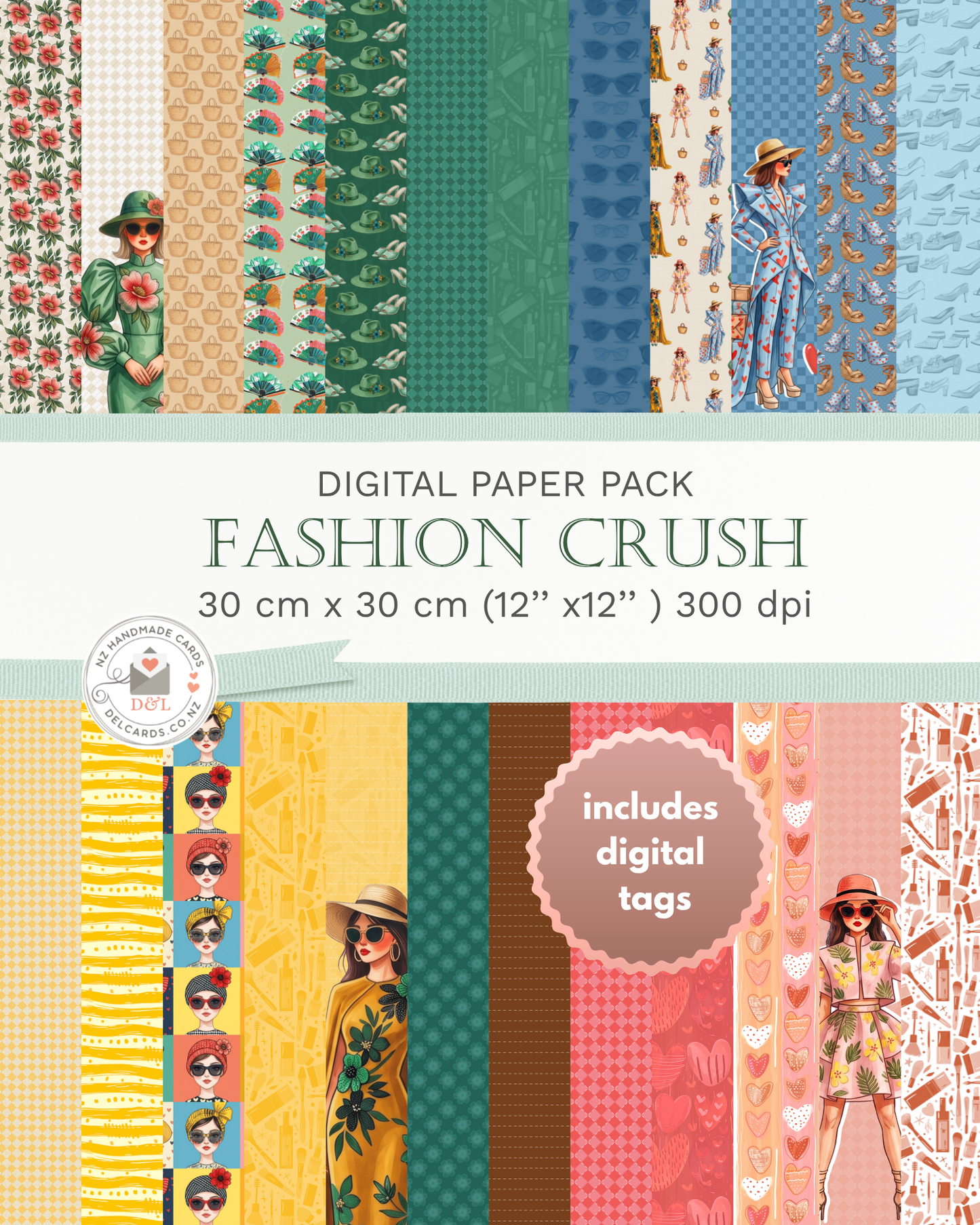 Digital Paper Pack | Fashion Crush