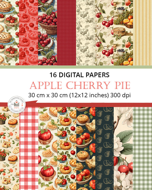 Digital Papers - Apple Cherry Pie