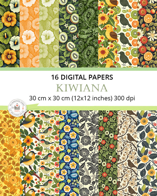 Kiwiana Digital Papers - 16 Digital Papers