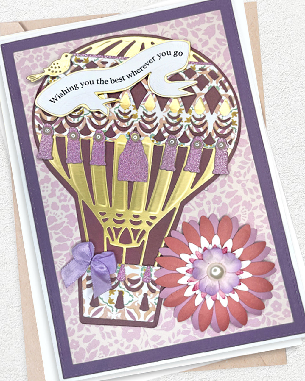 Handmade balloon to wish someone farewell.