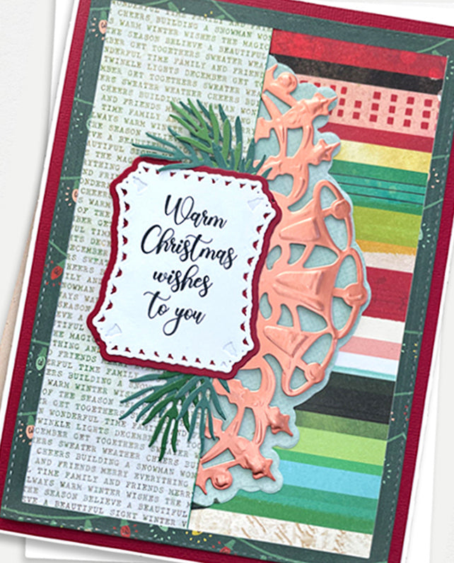 Luxury Christmas Card made in New Zealand by Del Cards NZ