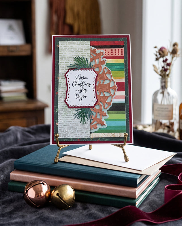 Luxury Christmas Card made in New Zealand by Del Cards NZ