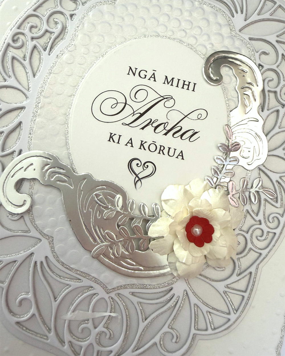 Maori Wedding Card for sale, made in NZ by Del Cards